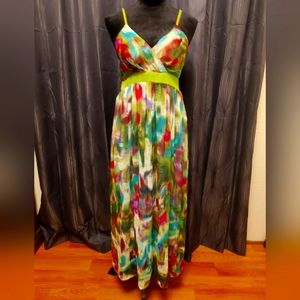 Abstract Sleeveless Dress